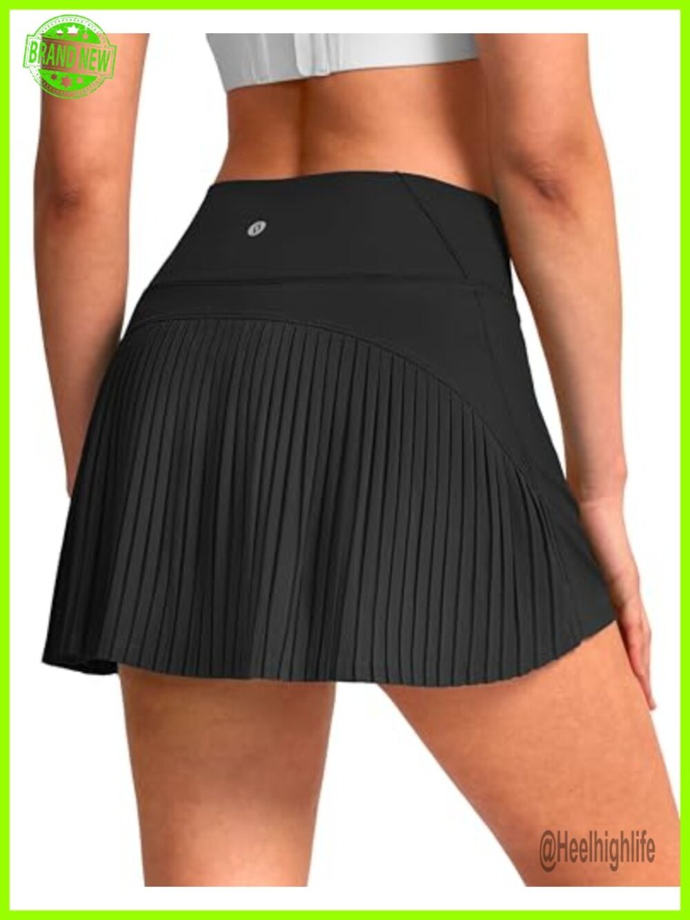 Pleated High Waist Tennis Skort with Built-in Shorts Athletic Golf Skirt